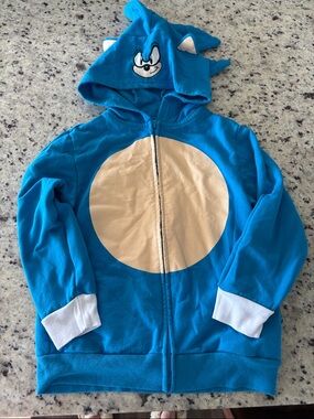 Sonic Hooded Kids Jacket with fun top